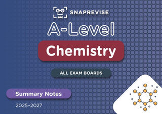 Cover image for 9781917424981 - SnapRevise A-Level Chemistry Summary Notes