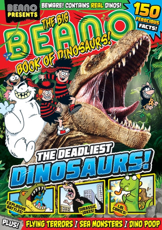 Cover image for 9781917436663 - Beano Presents: The Big Beano Book Of Dinosaurs