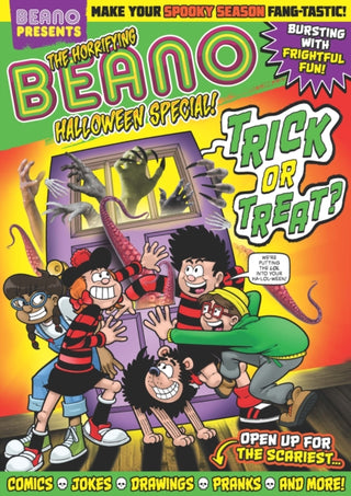 Cover image for 9781917436670 - Beano Presents: The Horrifying Beano Halloween Special