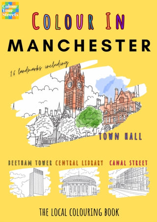 Cover image for 9781917859004 - Manchester Colouring Book (A4)