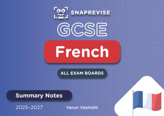 Cover image for 9781918046038 - SnapRevise GCSE French Summary Notes