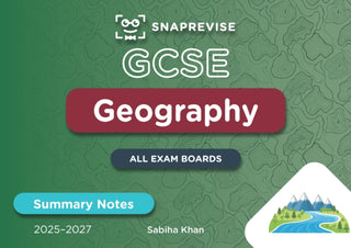 Cover image for 9781918046052 - SnapRevise GCSE Geography Summary Notes
