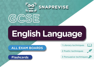 Cover image for 9781918046243 - SnapRevise GCSE English Language Flashcards