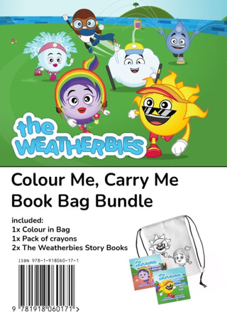 Cover image for 9781918060171 - The Weatherbies Colour Me, Carry Me Book Bag Bundle