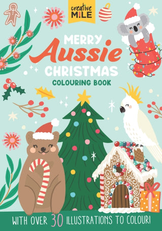 Cover image for 9781923091689 - Merry Aussie Christmas Colouring Book