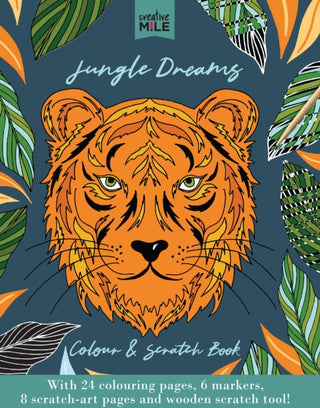Cover image for 9781923091849 - Jungle Dreams Colour and Scratch Book