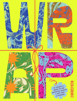Cover image for 9781923208216 - WRAP: Celebrate - Gift Wrapping Paper Book with Gift Tags