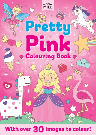 Cover image for 9781923286504 - Pretty Pink Colouring Book