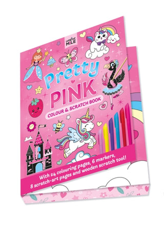 Cover image for 9781923286641 - Pretty in Pink Colour and Scratch Book