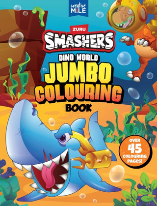 Cover image for 9781923286771 - Smashers Dino World Jumbo Colouring Book
