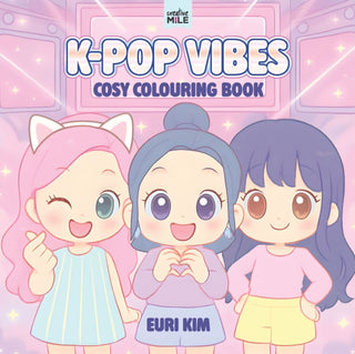 Cover image for 9781923457997 - K Pop Vibes Cosy Colouring Book