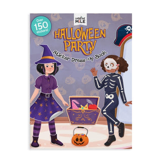 Cover image for 9781923551855 - Halloween Party Sticker Dress Up Book