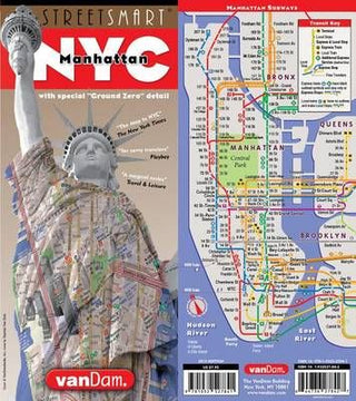 Cover image for 9781932527841 - Streetsmart NYC Downtown Map by Vandam