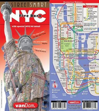 Cover image for 9781932527872 - Streetsmart NYC Five Boro Map by Vandam