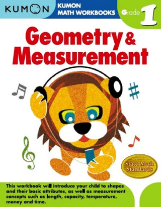 Cover image for 9781934968178 - Kumon Grade 1 Geometry and Measurement