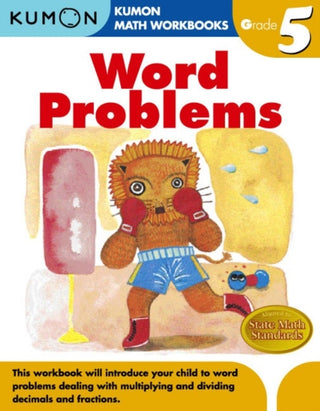 Cover image for 9781934968383 - Kumon Grade 5 Word Problems