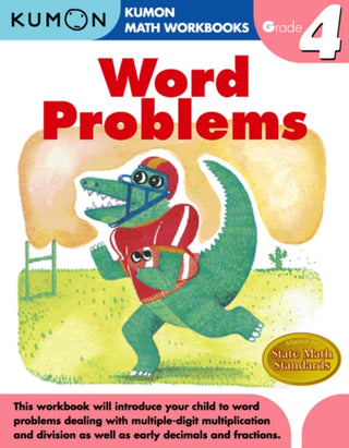 Cover image for 9781934968390 - Kumon Grade 4 Word Problems
