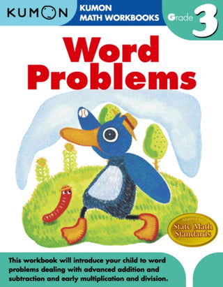 Cover image for 9781934968628 - Kumon Grade 3 Word Problems