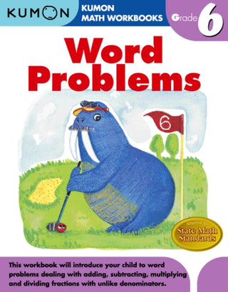 Cover image for 9781934968635 - Kumon Grade 6 Word Problems