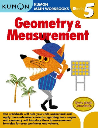Cover image for 9781934968666 - Kumon Grade 5 Geometry and Measurement