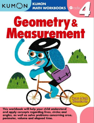 Cover image for 9781934968673 - Kumon Grade 4 Geometry and Measurement