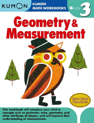 Cover image for 9781934968680 - Kumon Grade 3 Geometry and Measurement