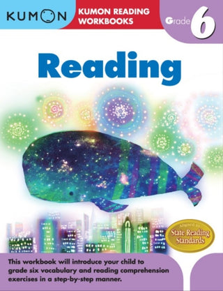 Cover image for 9781934968949 - Kumon Grade 6 Reading