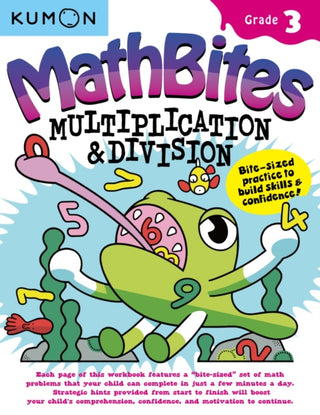 Cover image for 9781941082997 - Kumon Math Bites: Grade 3 Multiplication & Division