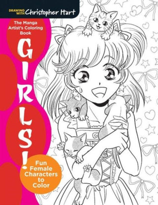 Cover image for 9781942021681 - The Manga Artist's Coloring Book: Girls!