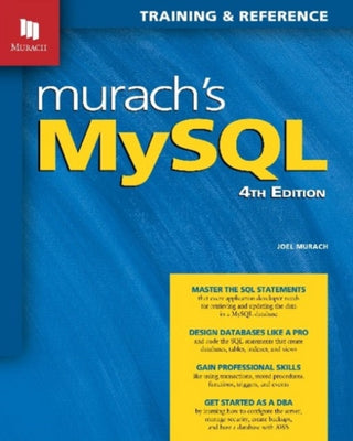 Cover image for 9781943873104 - Murach's MySQL (4th Edition)