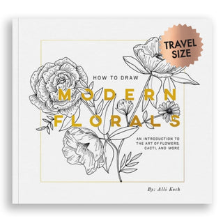 Cover image for 9781950968824 - How To Draw Modern Florals (Mini)