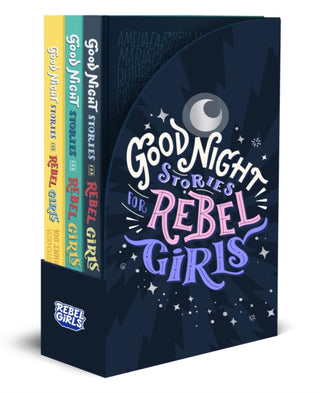 Cover image for 9781953424129 - Good Night Stories for Rebel Girls 3-Book Gift Set