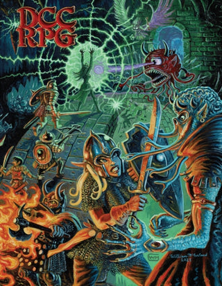 Cover image for 9781961756588 - Dungeon Crawl Classics Core Rulebook - William McAusland Cover