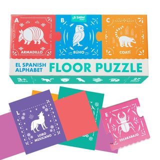 Supplemental image for 9781963183160 - El Spanish Alphabet Jumbo Floor Puzzle