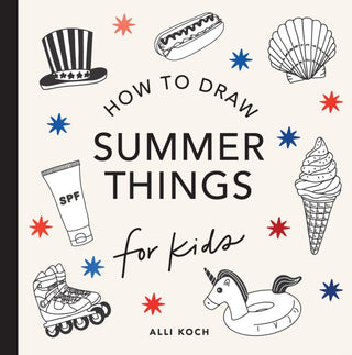 Supplemental image for 9781963183290 - Summer Things: How to Draw Books for Kids featuring Beach Fun, Summer Camp, Picnics, and More