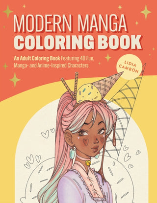 Supplemental image for 9781963183351 - The Modern Manga Coloring Book