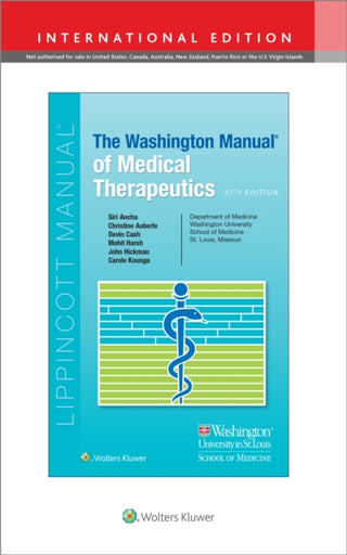 Cover image for 9781975198497 - The Washington Manual of Medical Therapeutics