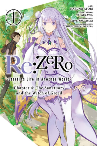 Cover image for 9781975320287 - Re:ZERO -Starting Life in Another World-, Chapter 4: The Sanctuary and the Witch of Greed, Vol. 1 (manga)