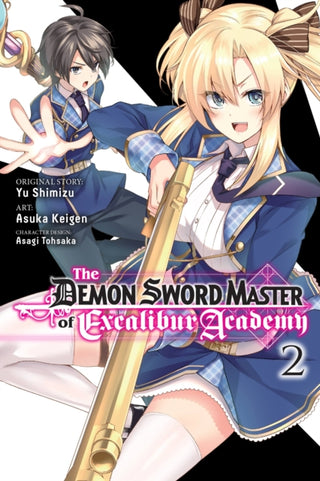 Cover image for 9781975350833 - The Demon Sword Master of Excalibur Academy, Vol. 2 (manga)