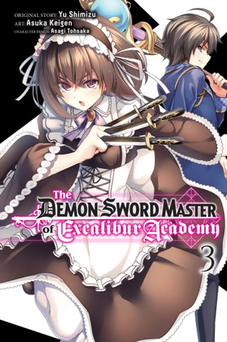 Cover image for 9781975350857 - The Demon Sword Master of Excalibur Academy, Vol. 3 (manga)