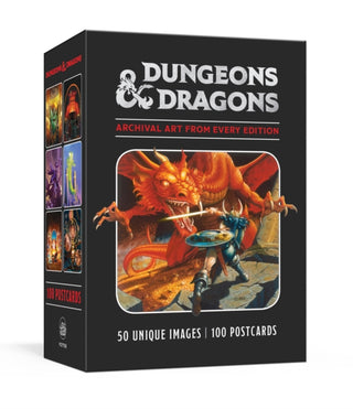 Cover image for 9781984824622 - Dungeons & Dragons 100 Postcards: Archival Art from Every Edition