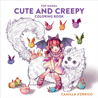Supplemental image for 9781984858498 - Pop Manga Cute and Creepy Coloring Book