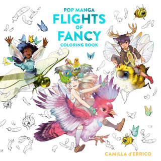 Cover image for 9781984862280 - Pop Manga Flights of Fancy Coloring Book