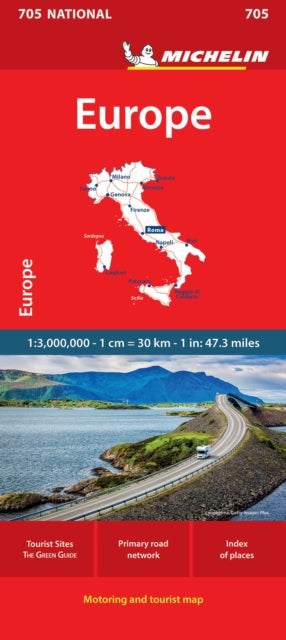 Supplemental image for 9782067170117 - Europe - Michelin National Map 705
