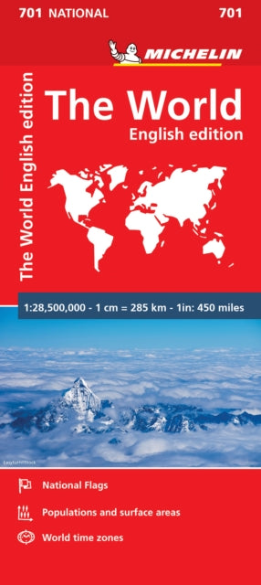 Cover image for 9782067170360 - The World - Michelin National Map 701