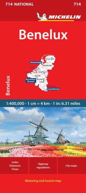 Supplemental image for 9782067170551 - Benelux - Michelin National Map 714