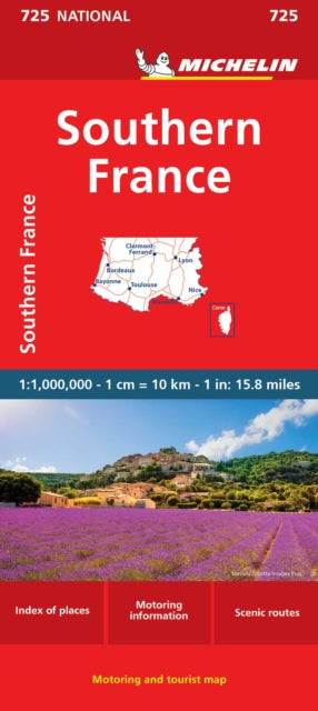 Supplemental image for 9782067171213 - Southern France - Michelin National Map 725