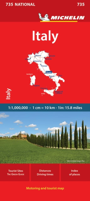 Cover image for 9782067171466 - Italy - Michelin National Map 735