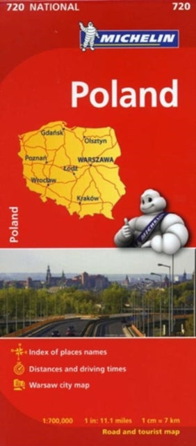 Cover image for 9782067171541 - Poland - Michelin National Map 720