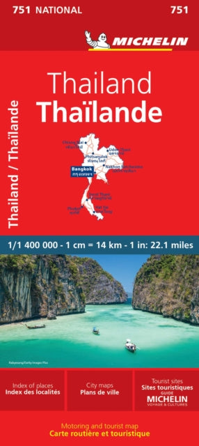 Supplemental image for 9782067172654 - Thailand - Michelin National Map 751